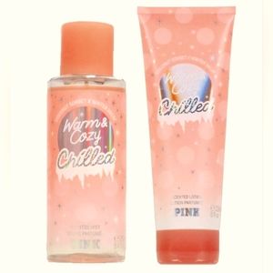 VS Pink Warm & Cozy Chilled Mist & Lotion Set NWT